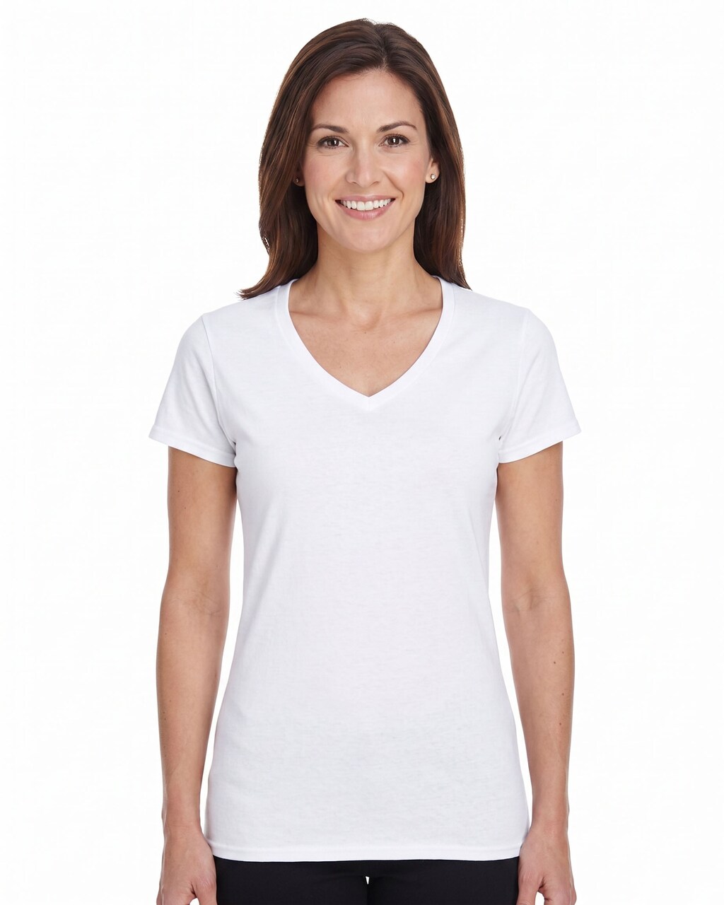 Gildan Women’s Heavy Cotton V-Neck T-Shirt – Blank Craft Tee for Cricut, Painting & Custom DIY Projects